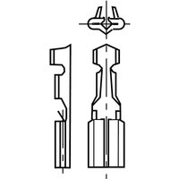 Vogt Verbindungstechnik - Steckschuh Kontaktoberfläche verzinnt 100 St. (l x b) 13.7 mm x 3.8 mm von Vogt Verbindungstechnik