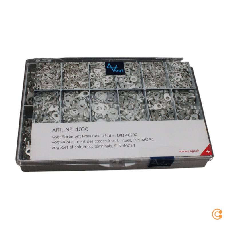 Vogt Verbindungstechnik 4030 Ringkabelschuh Sortiment 1440 St. Siehe Text/Foto B-Ware von Vogt