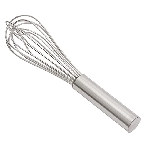 Schwere Whisk 25cm lang. Edelstahl. Kunststoff versiegelt. von NISBETS