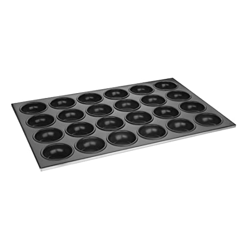 Vogue C564 Aluminium Antihaftbeschichtung Muffin Tablett, 24 Loch, Cup-Größe 80 mm x 35 mm von VOGUE