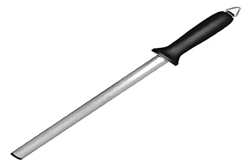 Vogue Professional Honing Steel Diamant-Messerschärfstahl 30,5cm / 12 Zoll, Rockwell-Härte 99°, mikrokristalline Diamantoberfläche, hängende Hakenaufbewahrung, D161 von VOGUE