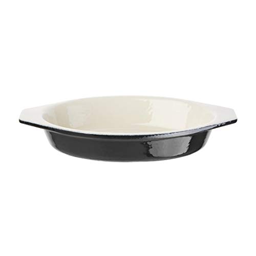 Vogue Gratinschale 650ml schwarz oval von VOGUE