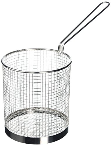 Vogue Edelstahl Spaghetti-Korb 5,9 Zoll/150mm Durchmesser, Pasta-Draht-Sieb-Korb, Koch-Korb, schnell abtropfen lassen Design, langer Griff, Gemüse aufwärmen, Friteuse Korb | J719 Vogue Edelstahl Spaghetti-Korb 5,9 Zoll/150mm Durchmesser, Pasta-Draht-Sieb-Korb, Koch-Korb, schnell abtropfen lassen Design, langer Griff, Gemüse aufwärmen, Friteuse Korb | J719 von NISBETS