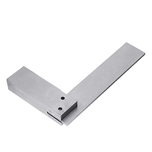 Vogueing Tool 90-Grad-Ingenieur-Stahl, quadratisches Lineal zur Messung des rechten Winkels, mit Kunststoffhalterbox (63 x 40 mm) von TopHomer