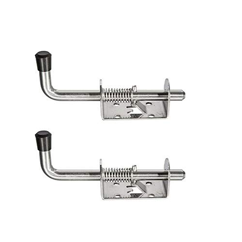 Vogueing Tool Tierschraube, 2 Stück Federbolzen, robuster Stahlfederriegel für Garage, stabile Schuppentür von Vogueing Tool