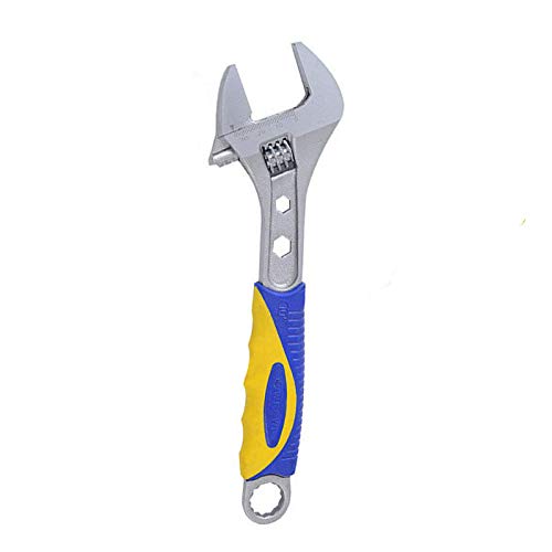 Vogueing Tool Verstellbarer Maulschlüssel, 150 mm, weicher Griff, breite Backen, Handwerkzeug für Installation und Reparatur (Backenbreite Kapazität: 24 mm) von Vogueing Tool