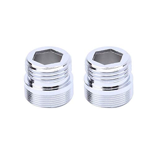 Vogueing Tool Wasserhahn-Adapter, 1,27 cm Gewindeanschluss, massives Metall, Belüfteranschluss für Küchenwaschraumarmatur (M20-1/2, 2 Stück) von Vogueing Tool