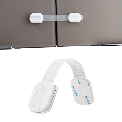 Voiakiu 5 Kindersicherheitsgurtschlösser | Babysichere Schrankschlösser i Strap-Stil, Sicherheitsverschlüsse für Babyschränke - Biegbarer Selbstklebender Kindersicherungsgurt Babyschlösser von Voiakiu