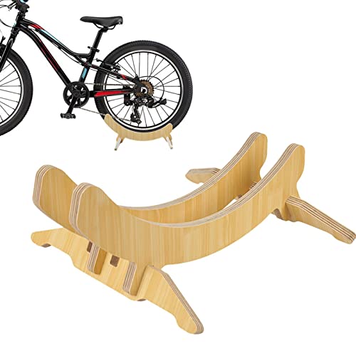 Voiakiu Fahrradträgergarage - Garage Fahrradträger Boden,Fahrradständer aus Holz, einfach, geeignet für kleine, leichte und langlebige Fahrräder von Voiakiu