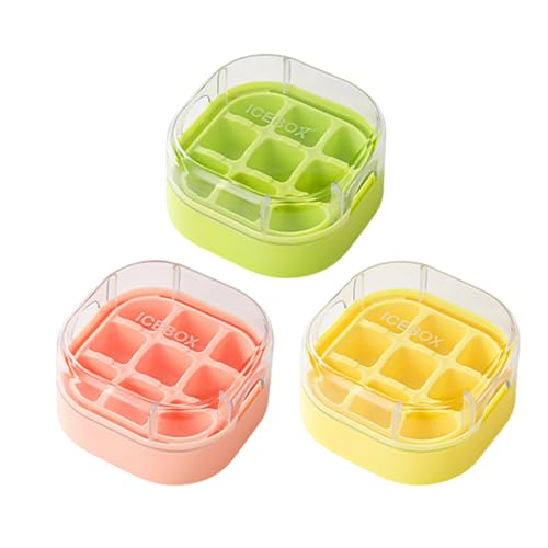 Klareiswürfel Form | 9 Fach Eiswürfelform Mit Deckel | Stapelbare Quadratische Form Für Getränke Küchenhelfer Cocktail Gelform Klareiswürfel Form | 9 Fach Eiswürfelform Mit Deckel | Stapelbare Quadratische Form Für Getränke Küchenhelfer Cocktail Gelform von Voihamy