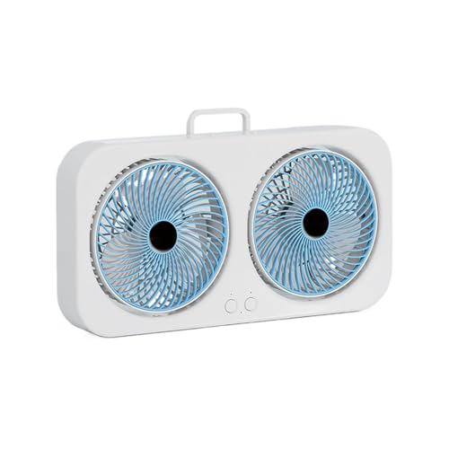 Voihamy Schreibtischventilator | Doppelkopf Luftkühler - USB-Aufladbar Aufhängbar Leistungsstarker Kühlventilator Für Schlafzimmer Studentenzimmer Fitnessstudio Zelt Und Reisen Voihamy Schreibtischventilator | Doppelkopf Luftkühler - USB-Aufladbar Aufhängbar Leistungsstarker Kühlventilator Für Schlafzimmer Studentenzimmer Fitnessstudio Zelt Und Reisen von Voihamy