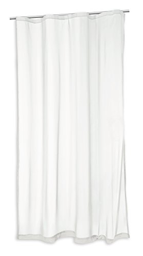 Voile Dekoschal Kräuselband Uni Gardine Sheer Vorhang transparent ca. 140x245 cm #1390 (weiß) von Voile Gardine