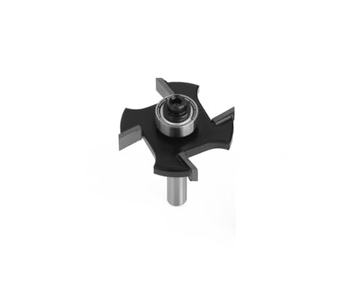 1 Stück 1/4 6 mm 6,35 mm Schaft Vier Klingen T-Nutfräser Nutfräser Verbindungsnutfräser Fräser Holzbearbeitung(6X36.7X2mm) von Voirrow