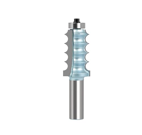 1 Stück 8 mm 12 mm 12,7 mm Schaft Vierperle Vierschneidige Formfräser-Bit-Set Linienmesser Holzbearbeitungsschneider(0.5inX36mm) von Voirrow