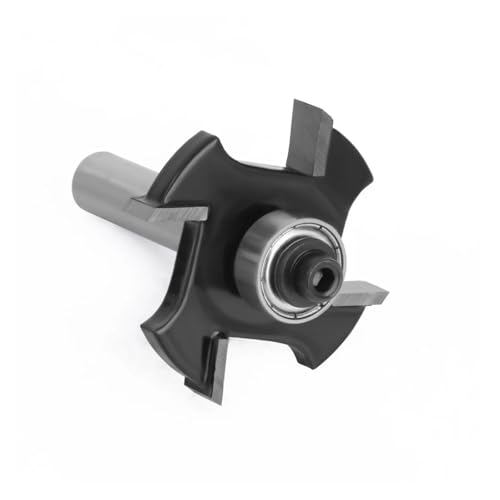 1 Stück 8 mm Schaft Vier Klingen T-Nutenfräser Biscuit Joint Slot Cutter Verbindungsnutfräser Router Bit Fräser Holzbearbeitung(8X36.7X2.5mm) von Voirrow