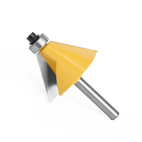 1 stück 1/4 "Schaft 11,25 15 22,5 30 45 Grad Fase Abschrägung Fräser Zwei Flöte Holzbearbeitung Fräsen Schneiden bits(22.5 Degree) von Voirrow