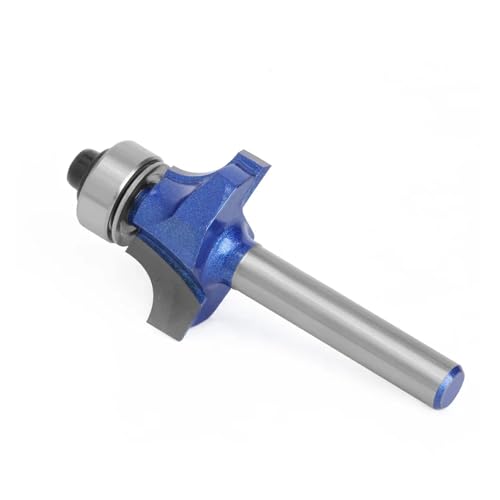 1 stück 6mm 1/4 ”Schaft Ecke Runde Professionelle Ebene Über Router Bit Fräser for Holz Holzbearbeitung Werkzeug Wolfram(6.35mm shank,9.52mm) von Voirrow