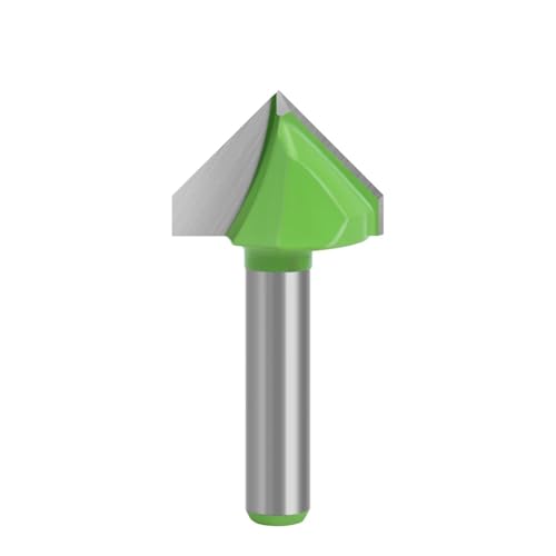 1 stück 8mm Schaft 90 Grad V Typ Stoßfräser Bit CNC-Gravur Solide Router Bit Hartmetall-fräser(8x6.35mm) von Voirrow