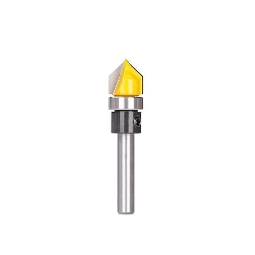 1pc 6mm Schaft V Nut Bit Holzfräser mit Lager geführt for Holzbearbeitung Fräswerkzeuge Hartmetallfräser 1pc 6mm Schaft V Nut Bit Holzfräser mit Lager geführt for Holzbearbeitung Fräswerkzeuge Hartmetallfräser von Voirrow