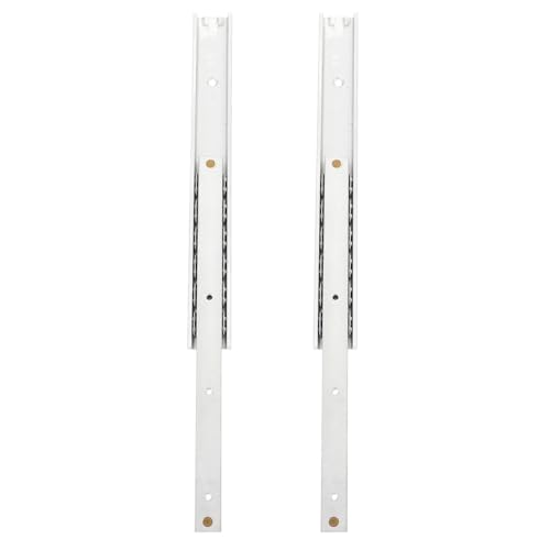 Voirrow 2 Pcs Rutschen Schiene Kommode Track Ersatz Unterbau Gleitet Hardware Metall Schienen Silber von Voirrow