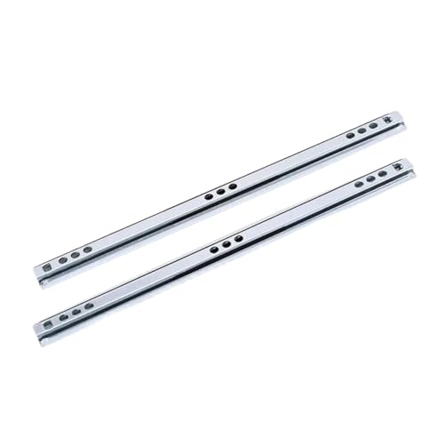 Voirrow 2 stücke 17mm Breite Schublade Track Zwei-Abschnitt Ball Rutsche Eisen Schrank Zwei-Weg Rutsche Schiene(14 inches) von Voirrow