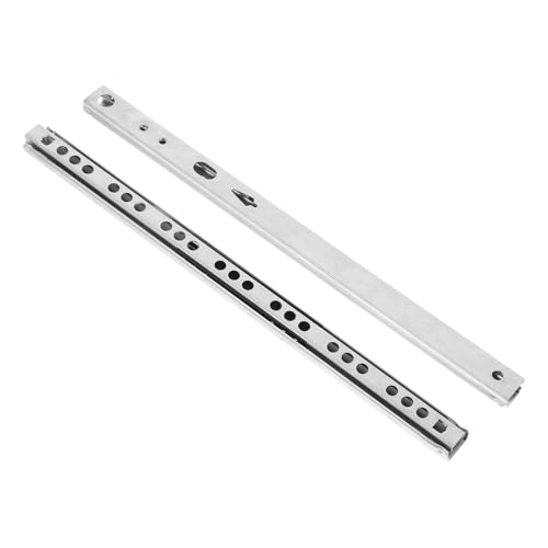 Voirrow 2 stücke Stahl Ball Gleitschienen Schublade Gleitet Dual Richtung Kleine Räume Glatte Schrank Folien(27.70X1.60X0.90CM) von Voirrow