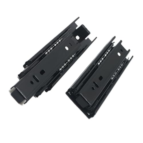 Voirrow 2Pcs Seite Teleskop Schublade Schiene 6 Zoll Schublade Läufer Slider Teleskop Slider von Voirrow