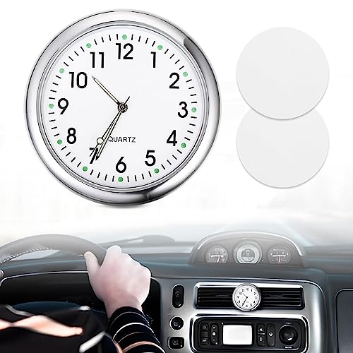 Dashboard Uhr, Car Clock, Mini Fahrzeug Armaturenbrett Uhr, Mini Auto Armaturenbrett Uhr, Quarz-Autouhr, Auto Air Vent Clip Uhr, für Auto Innendekoration kleine Wanduhr Home Decor von Vokmon