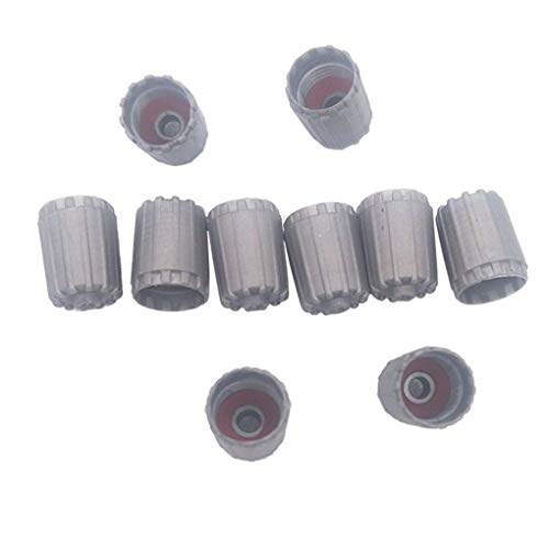 Vokmon 10pcs Auto-Auto-Reifen-Rad-graue Lange Kunststoff-Air Ventilkappen Ersatz für TPMS25306 Stem von Vokmon