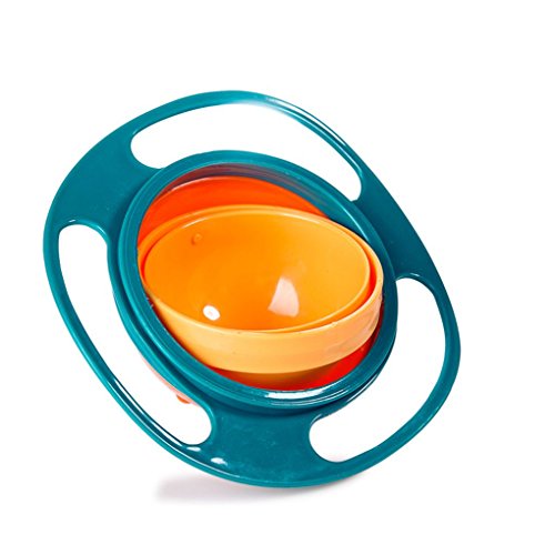 Vokmon Universal-Gyro Bowl Anti Spill Bowl Glatte 360 ​​Grad Rotation Gyroscopic Schüssel für Baby von Vokmon