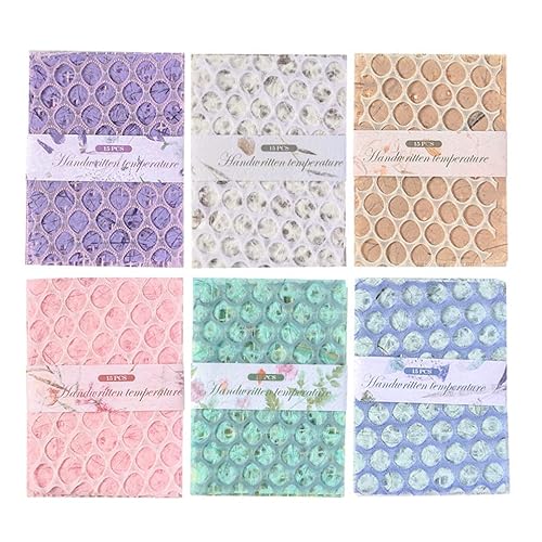 Vokowin 156 Blatt Scrapbook-Papier, strukturiertes Papier, sortiert, dekorativer Netzstoff für Kartenherstellung, Journaling, Scrapbooking, Zubehör, gemischte Medien, Collage, Kartenverzierungen von Vokowin