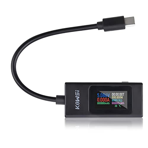 VOKTTA USB C Tester Typ-C Messgerät Multimeter Voltmeter Strommesser 0-6.5A 4-30V, Usb C Strommessgerät, Anzeige Leistung Strom Spannung Temperatur VOKTTA USB C Tester Typ-C Messgerät Multimeter Voltmeter Strommesser 0-6.5A 4-30V, Usb C Strommessgerät, Anzeige Leistung Strom Spannung Temperatur von Voktta