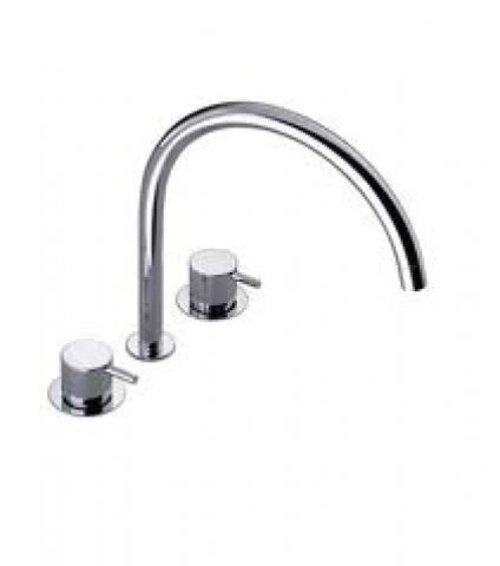Vola Dreiloch Zweigriffmischer KV15, chrom hochglanz, KV15-16 von Vola