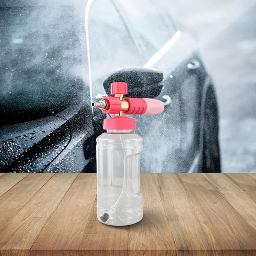 1000 ml Hochdruck-Schaumkanonen-Sprühflasche mit 1/4-Zoll-Schnellanschluss, Handheld-Auto-Detailing-Sprüher für Hochdruckreiniger, Autowaschschaum für Fahrzeug-Cl(A) von Volakebeing