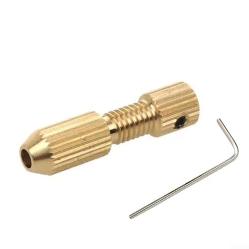 2,0 mm Messing-Motorwellenklemme, Spannzangen-Set mit Schlüssel, Bohrer-Adapter-Befestigung für Elektrowerkzeuge, 0,7–1,2 mm Spannbereich (1,3–1,8 mm) von Volakebeing