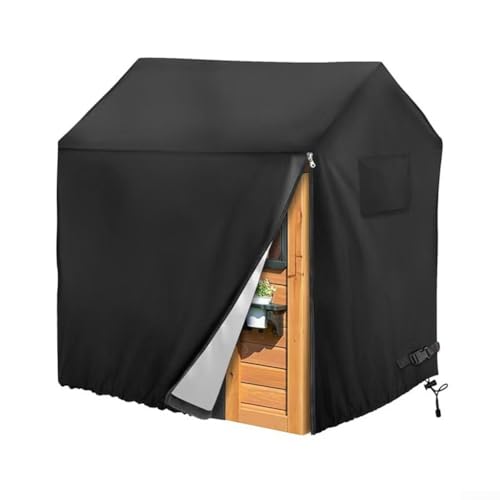 210D wasserdichte Spielhausabdeckung, sichere Passform mit verstellbarem Kordelzug, ganzjähriger Schutz vor Regen, Schnee und Staub (110 x 120 x 140 cm) von Volakebeing
