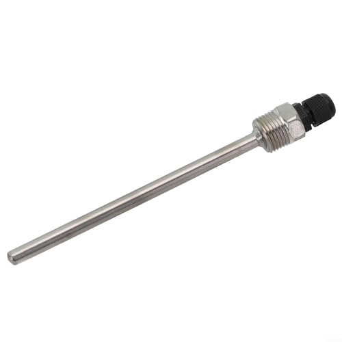 304 Edelstahl Thermowell G1/2 Gewinde für Temperatursensor 6mm ID 8mm OD 30-200mm Längenoptionen Wasserdicht 250°C Max für Solarwarmwasserbereiter (150mm) von Volakebeing
