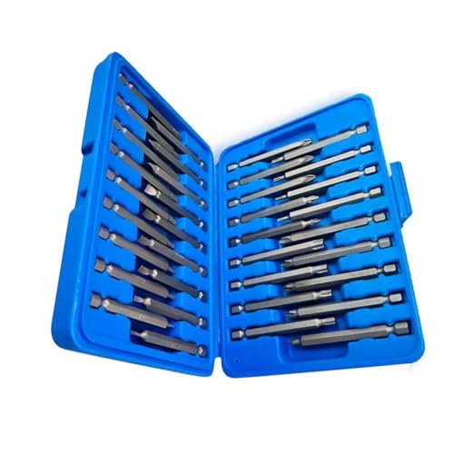 36-teiliges extra langes Schraubendreher-Bit-Set, 75 mm, 1/4-Zoll-Schaft für Torx-Flachkopf-Sechskant-Handwerkzeug-Bits mit Aufbewahrungsbox, magnetischer Bithalter, kompatibles Bohrer-Zubehör für von Volakebeing