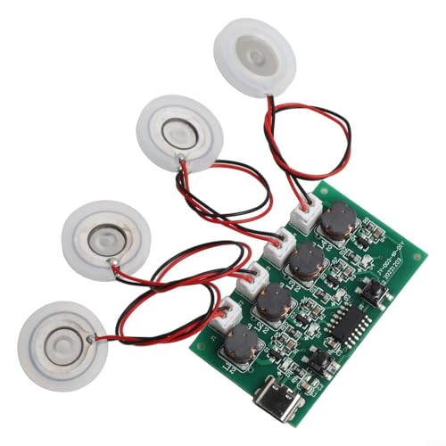 5 V DIY Luftbefeuchter-Set, Nebelmacher-Modul, Controller, Leiterplatte, Vernebler mit Zerstäubertabletten für Zuhause, Luftqualität, Luftfeuchtigkeitsregelung im Innenbereich (C) von Volakebeing