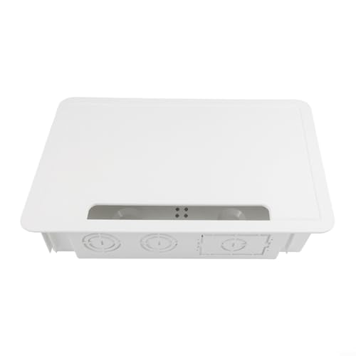 9 Zoll TV Media Box mit Steckdose und Netzwerkgehäuse, Wand-Kabelmanagement für Streaming-Geräte, passend für 16 Zoll Bolzen, Weiß von Volakebeing