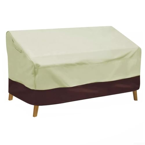 Abdeckung für Terrassen-Loveseat, 210D Oxford-Gewebe, umfassender Schutz vor Elementen für Gartenmöbel (210D: 223 x 83 x 84) von Volakebeing