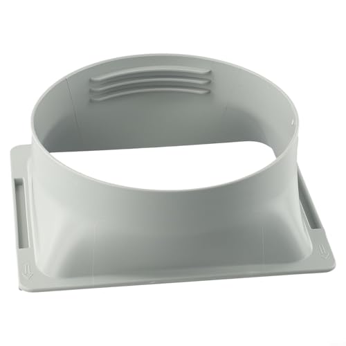 Abluftschlauchverbinder für tragbare Klimaanlage, 15 cm, Auslass für Fensterdichtung, Adapter, Schiebefenster, Türen, PVC-Entlüftungsk, Kupplung, grau (quadratisch) von Volakebeing