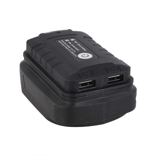 Akku Konverter Dual USB Power Tool Akku Adapter 18V Lithium Ionen Konverter Handy Ladestation Powerbank Adapter Werkstatt USB Ladegerät von Volakebeing