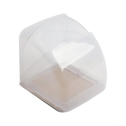 Außensteckdosenabdeckung, wasserdichte Wandplattenbox mit Regenschutz für 86 Steckdosen, PC-Material, UV- und Regenschutz, einfach zu installieren, (transparent) von Volakebeing