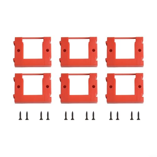 Batteriehalter Wandhalterung Dock für Einhell Power X-Change 18V Batterien, 6 Pack ABS Aufbewahrungshalterungen, sicheres platzsparendes Rack für Wand, Regal, Decke, von Volakebeing