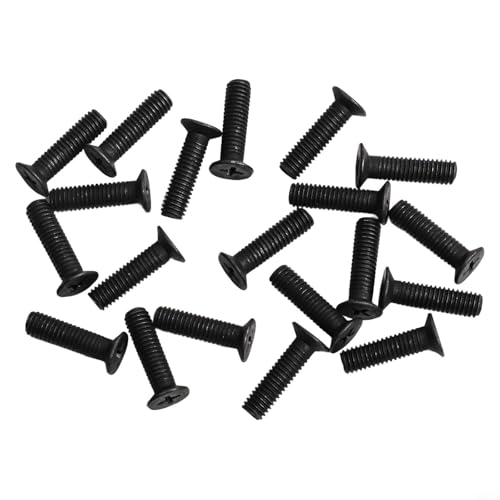 Bohrfutter-Adapterschrauben, M5, M6, 22 mm, 25 mm, Linksgewindebefestigungen für UNF-Bohrfutterbefestigung, legierter Stahl, Industriewerkzeuge (M6 x 22 mm), 20 Stück von Volakebeing