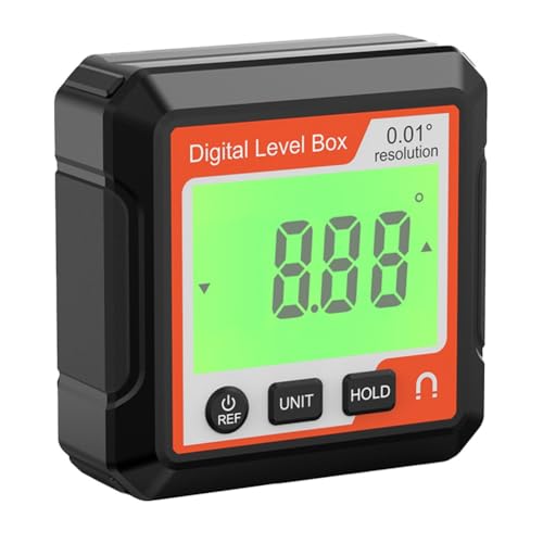 Digitaler Winkelsucher Magnetischer Winkelmesser mit LCD-Display, Präzisions-Digital-Winkelmesser Neigungsmesser, Magnetfußwinkelmessgerät und digitaler Lev(LL029) von Volakebeing