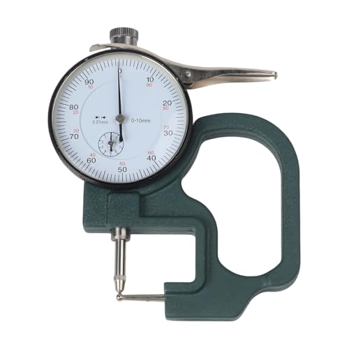 Digitales Dickenmessgerät 0-10 mm 0,01 mm Präzisionsmesswerkzeug mit LCD-Display, Materialdickenprüfer für Leder, Papier, Folie, Blech, Stoff, Gummi Digitales Dickenmessgerät 0-10 mm 0,01 mm Präzisionsmesswerkzeug mit LCD-Display, Materialdickenprüfer für Leder, Papier, Folie, Blech, Stoff, Gummi von Volakebeing