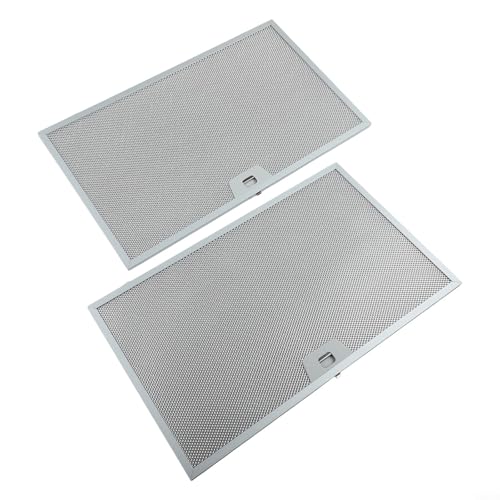 Dunstabzugshaube, Fett-Metallgitter, Ersatz für Dunstabzugshaube, 506 x 300 x 9 mm, 5-lagiges Aluminium, einfache Installation, silberfarbene Geruchskontrolle, 2 Stück von Volakebeing