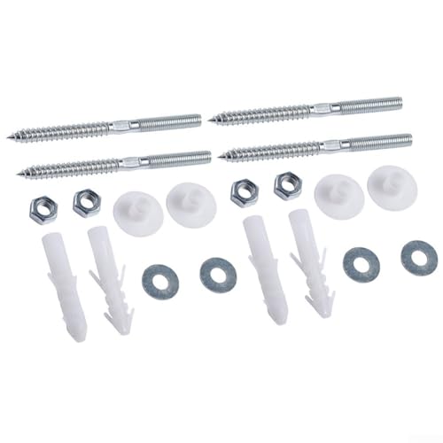 Edelstahl-Wandhalterung, Waschbeckenbefestigungsset, M8 x 110 mm, Schrauben und Bolzen, Set für Badezimmer- oder Küchenspüle, solide und hohle Wandanker-Hardware (4 Set) von Volakebeing